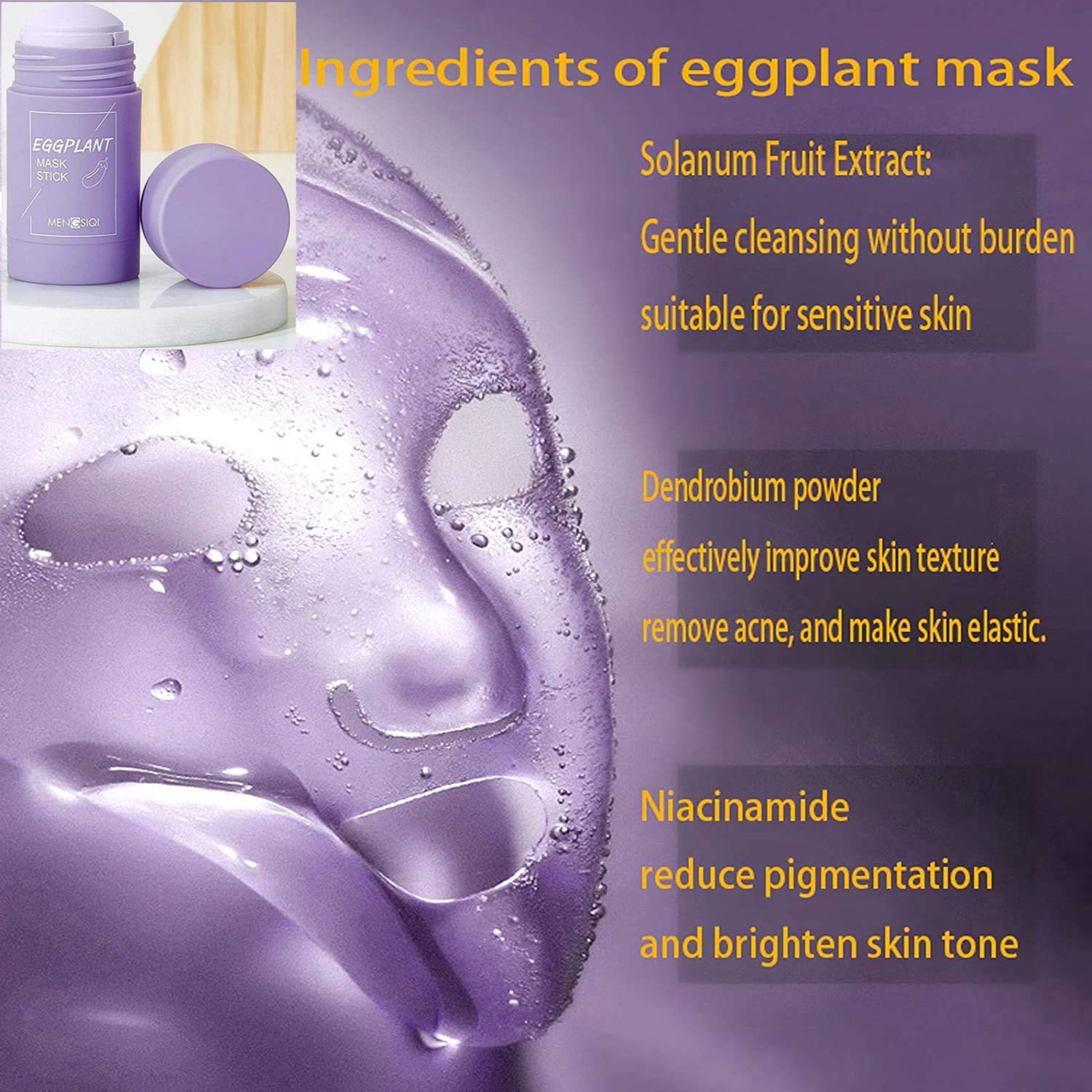 Green Tea/Eggplant Purifying Clay Stick Mask