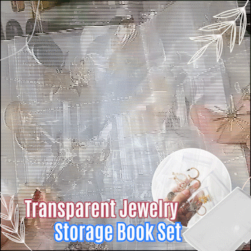 Last Day Promotion 49% OFF-Transparent Jewellery Storage Book Set(No buttons)