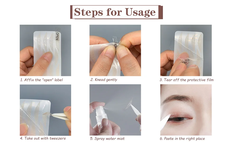 Hot sale GLUE-FREE INVISIBLE DOUBLE EYELID STICKER