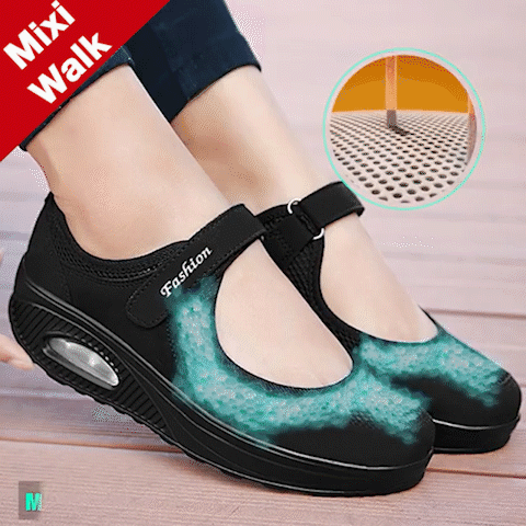 MixiWalk SHOES - Women's Stretchable Breathable Lightweight Mesh Flat Platform Casual Shoes