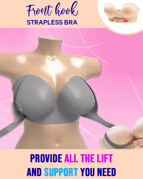 Front Buckle Strapless Adjustable bra