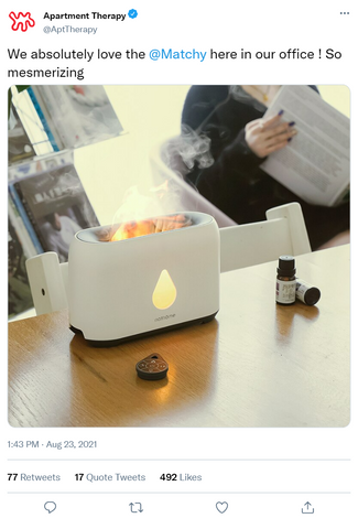 Matchy Humidifier with Flame Effect