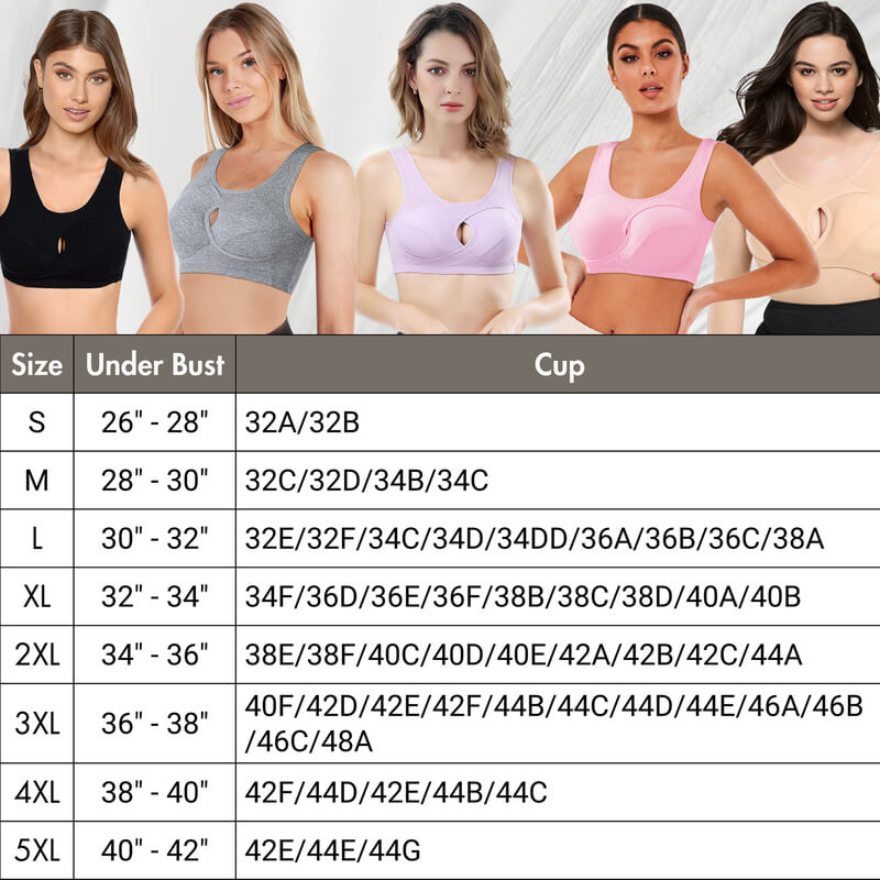 WaveBra - Ultimate Lift Stretch Full-Figure Seamless Wirefree Keyhole Sport Bra