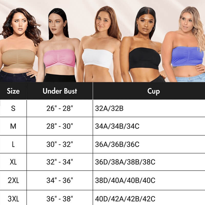 Semi Bra - Supportive Lift Anti-slip Strapless Bra For All Sizes