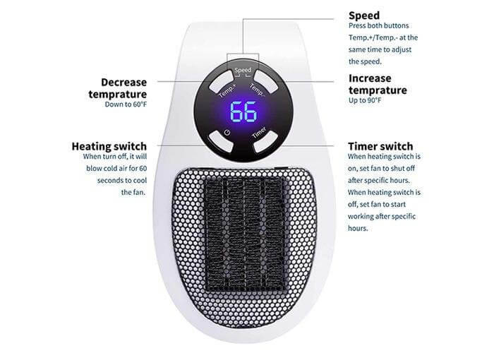 Heater Portable Heater - Top-Rated Portable Space Heater