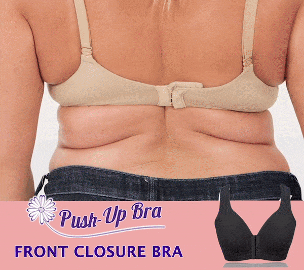 MASI BRA - Plus Size Front Closure Elastic Push Up Comfort Bra