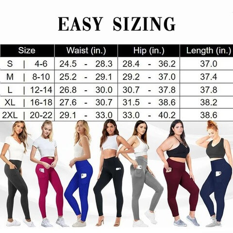 MAY PANTS – High Waist Stretch Tummy Booty Slimming Butt Lift Plus-Size Leggings with Pockets