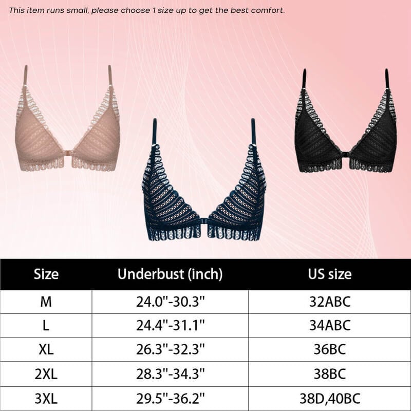 Muses Bra - Front Buckle Lift Lace Bra