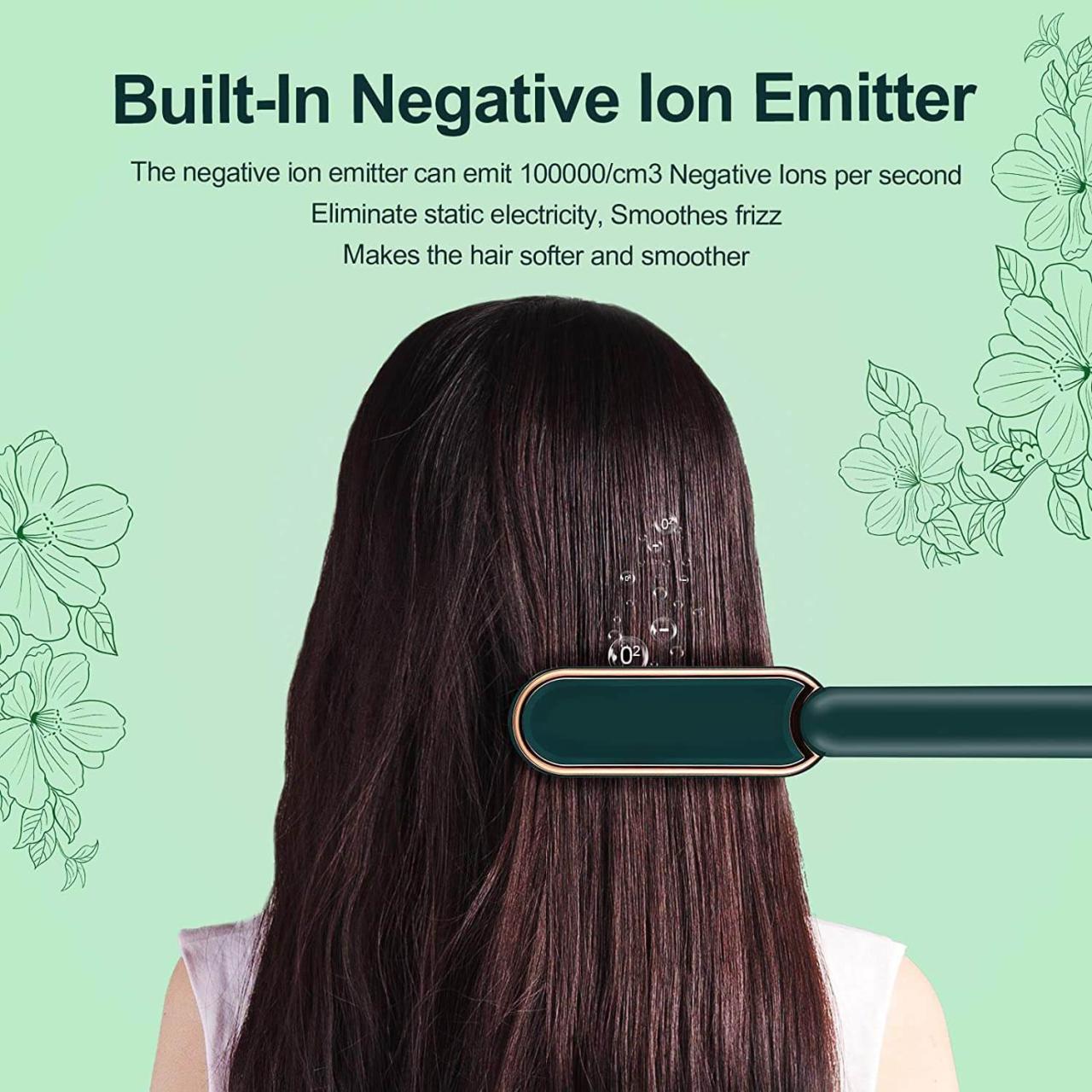 Negative Ion Hair Straightener Brush