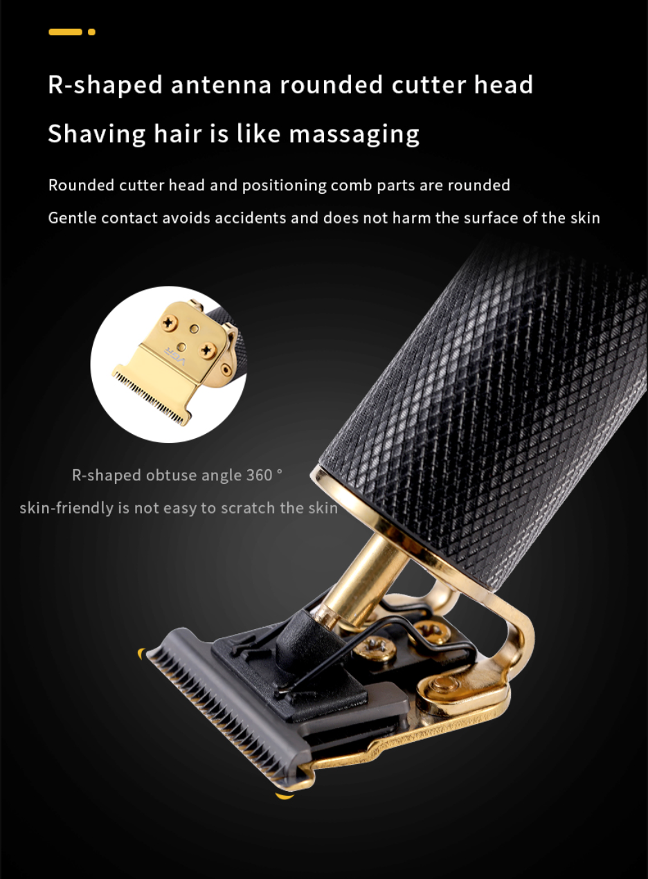 Professional USB Charging Support Hair Trimmer with Grooming & Cleansing Kit