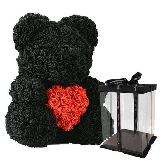 Rose Bear with Gift Box