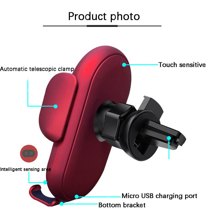 Car Wireless Auto-sensing Charger Phone Holder