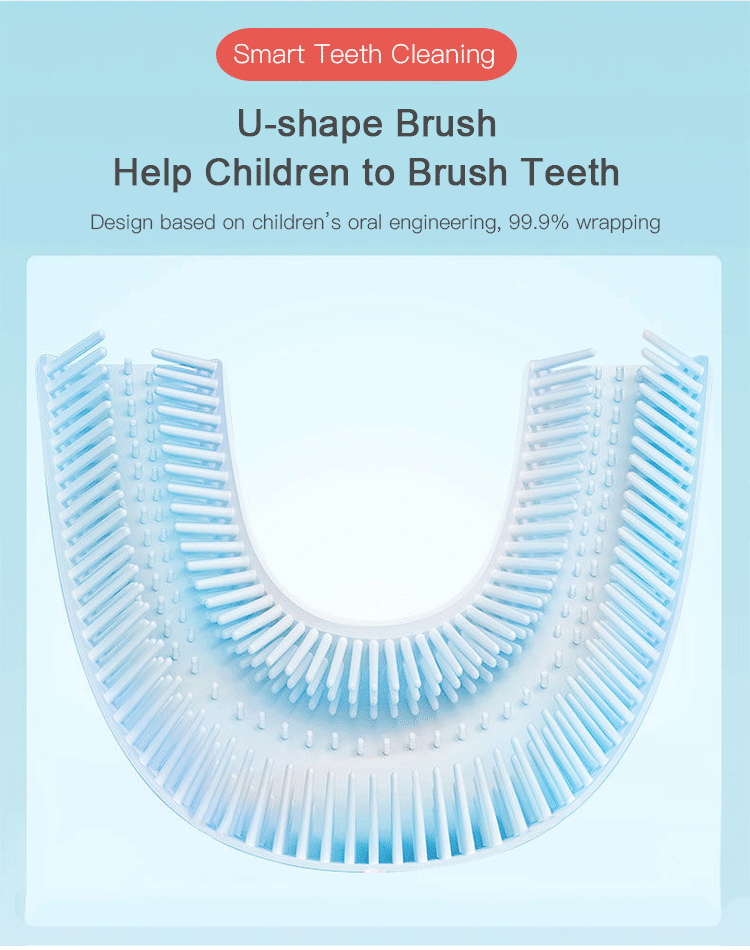 U-shaped children's toothbrush