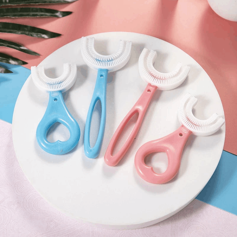 U-shaped children's toothbrush