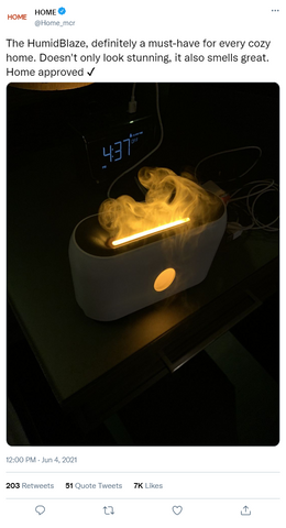 HumidBlaze Humidifier with Flame Effect