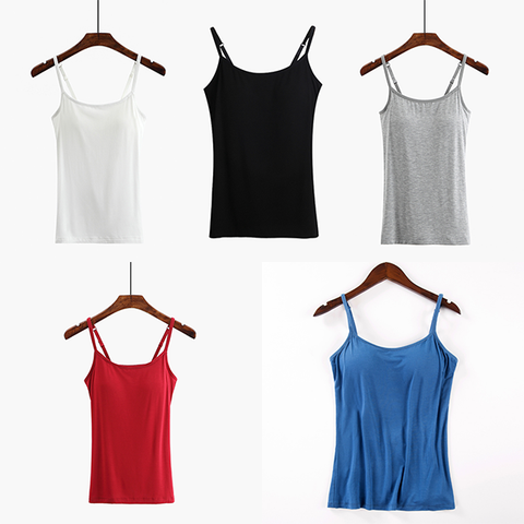 Tank With Built-In Bra - Buy 3 free shipping