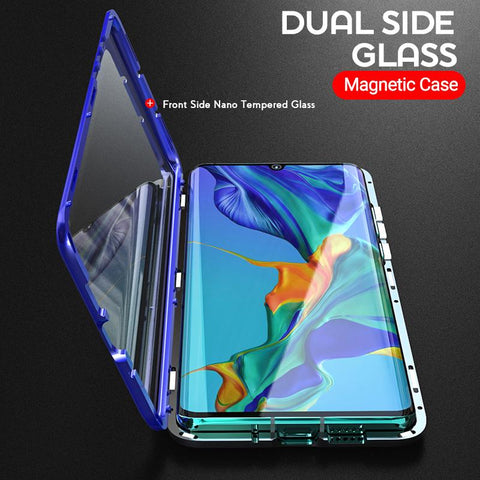 Magnetic Tempered Glass Double Sided Phone Case