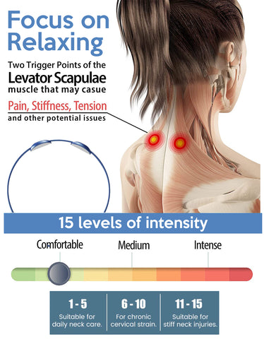 EMS Portable Lymphatic Relief Neck Massager