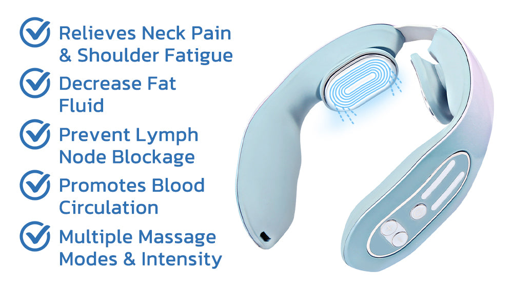 EMS Neck Acupoints Lymphvity Massager Device