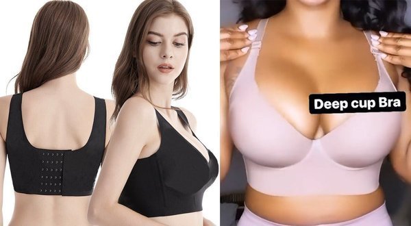 Fashion Deep Cup Bra - Brawith shapewear incorporated (Size runs the same as regular bras)