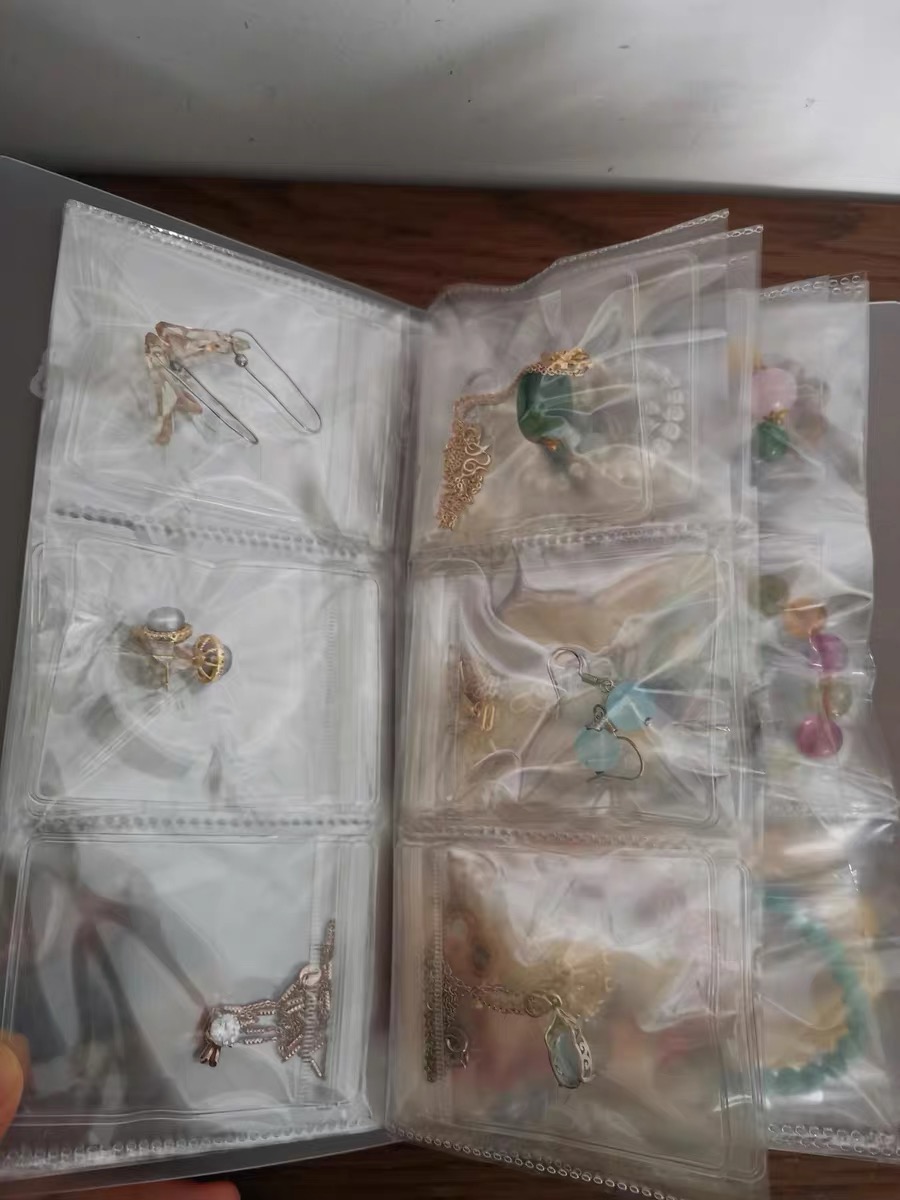 Transparent Jewellery Storage Book Set