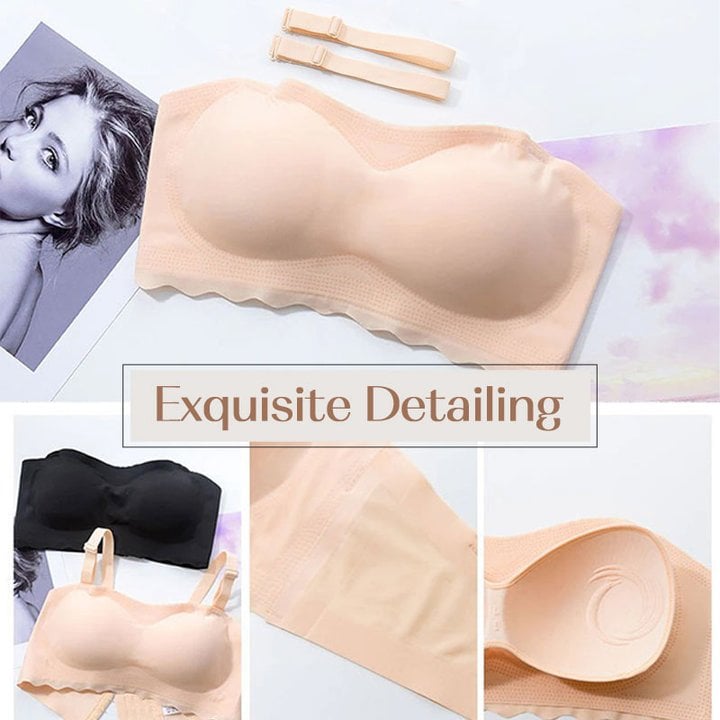 Ice Silk Non-slip Tube Top Strap Bra