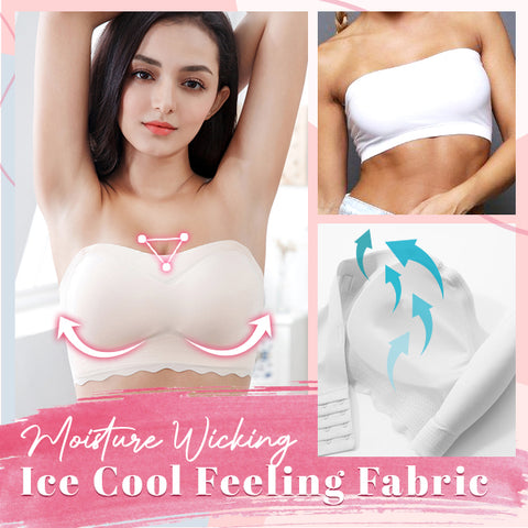 Ice Silk Non-slip Tube Top Strap Bra