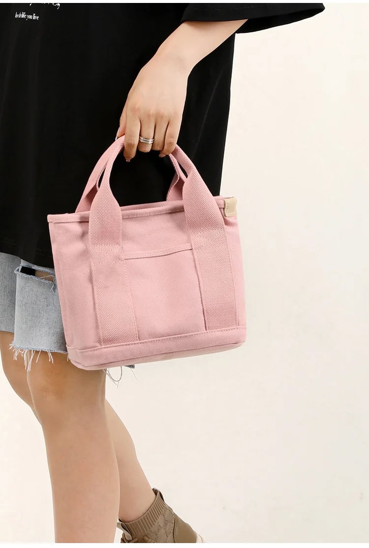 [Japanese handmade] Large capacity multi-pocket handbag