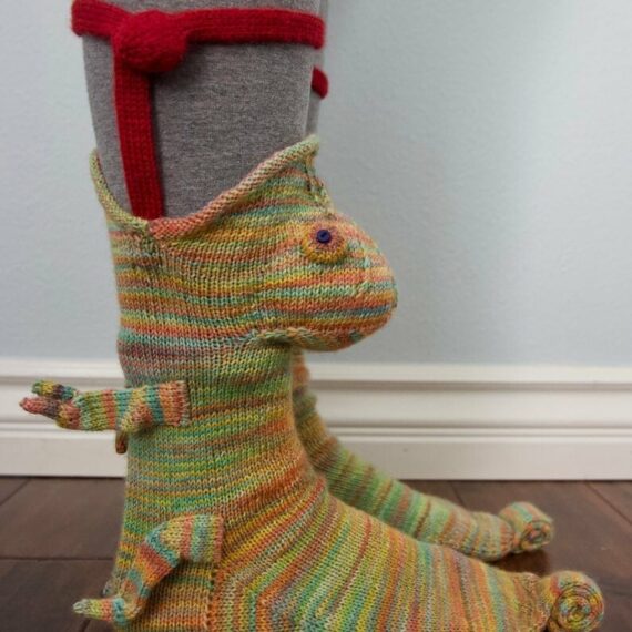 Knit Crocodile Socks Ceelic