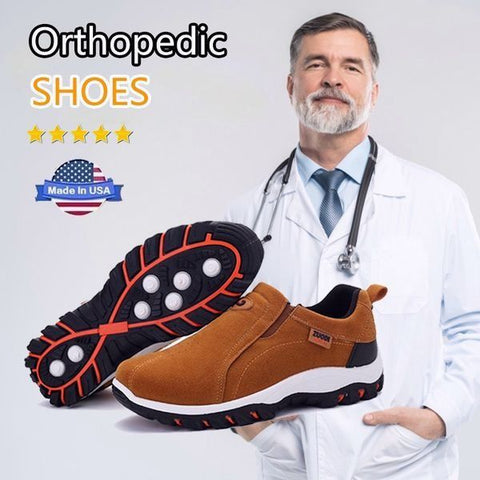 Men's Orthopedic Walking Shoes, Comfortable Anti-slip Sneakers