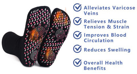 Tourmaline Thermal Circulation Self-heating Shaping Socks