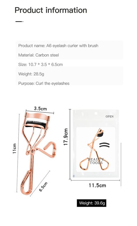 2022 New Eyelash curler with brush Makeup Tools