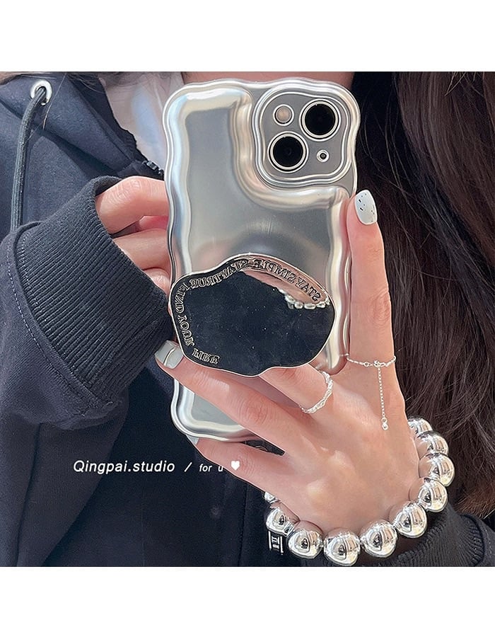 Matte Silver Ball Bracelet Air Cushion Case for iPhone