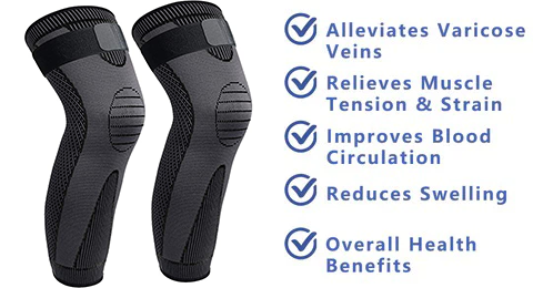 Tourmaline acupressure self-heating shaping knee sleeve