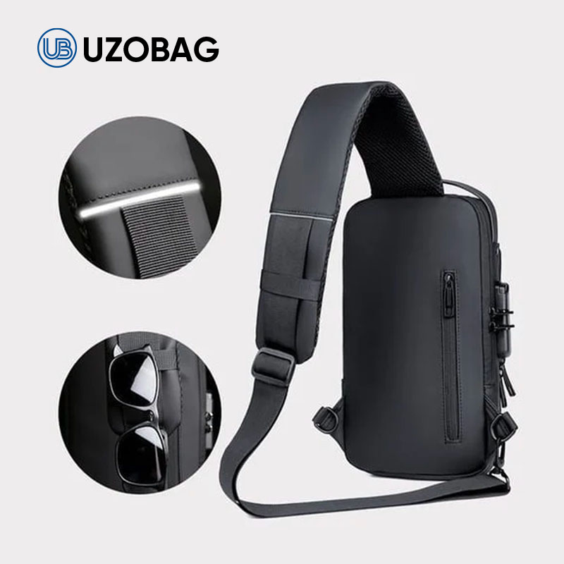 UzoBag - USB charging sport sling Anti-theft shoulder bag