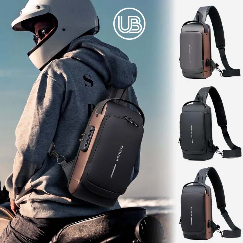 UzoBag - USB charging sport sling Anti-theft shoulder bag