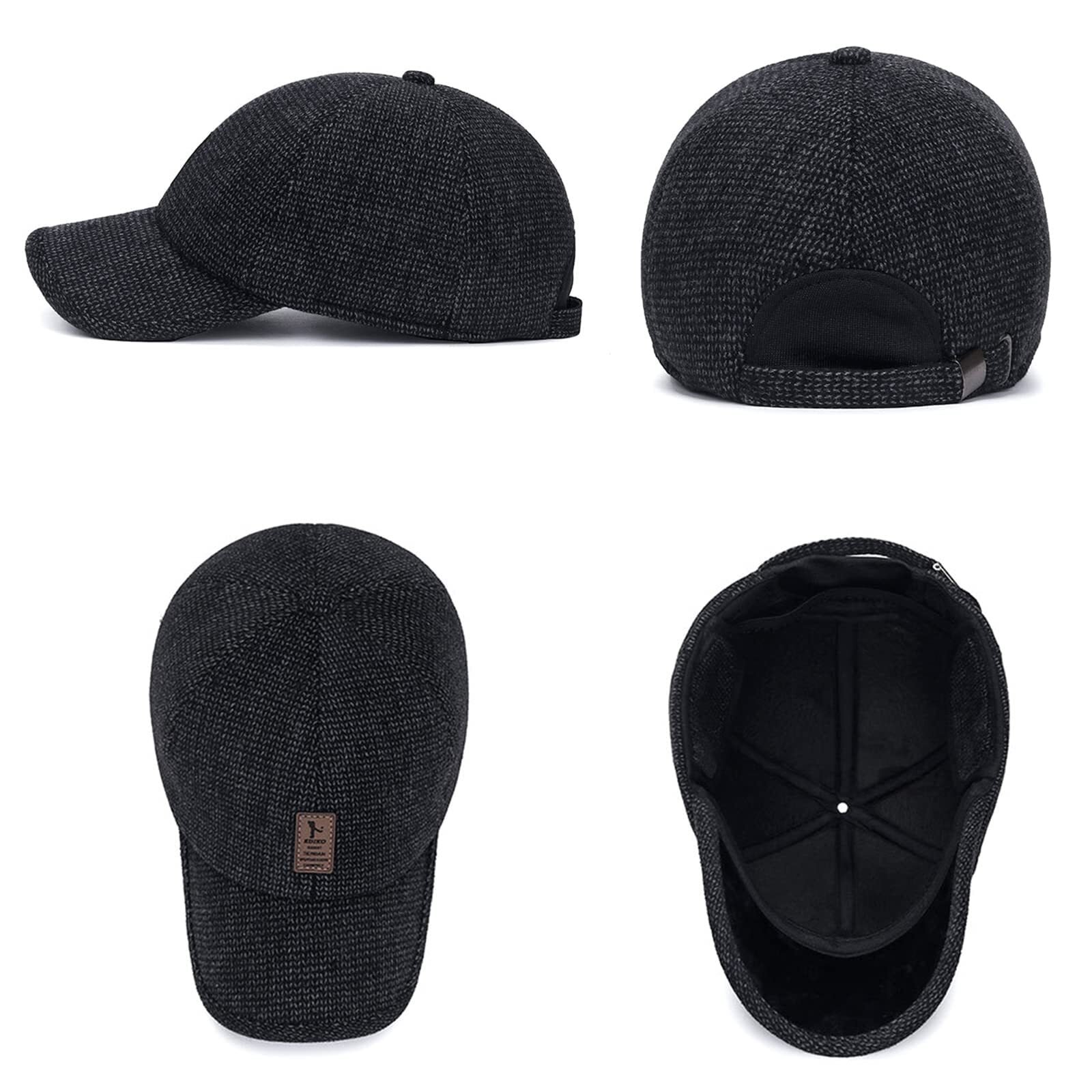 NEW YEAR 2023 SALE 49% OFF Men's Winter Baseball Cap - With Ear Muffs,Adjustable, thickened and warm