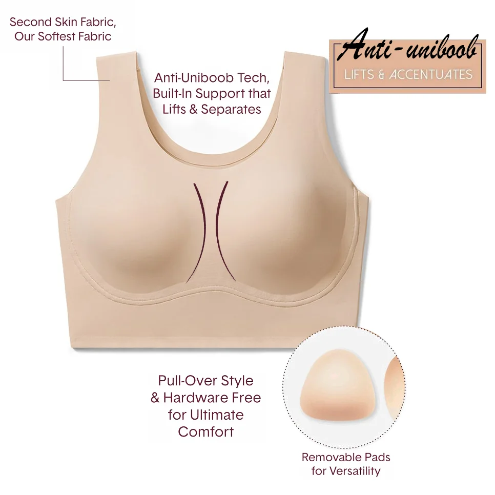 2023 New Year Sale - Real Plus Size Comfort Bra(Anti-Uniboob)