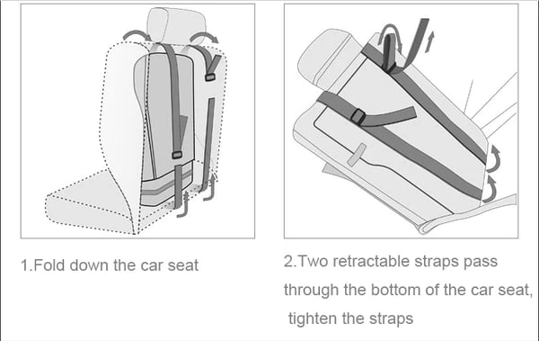 Auto Child Safety Seat Mat Simple Car Portable Seat Belt