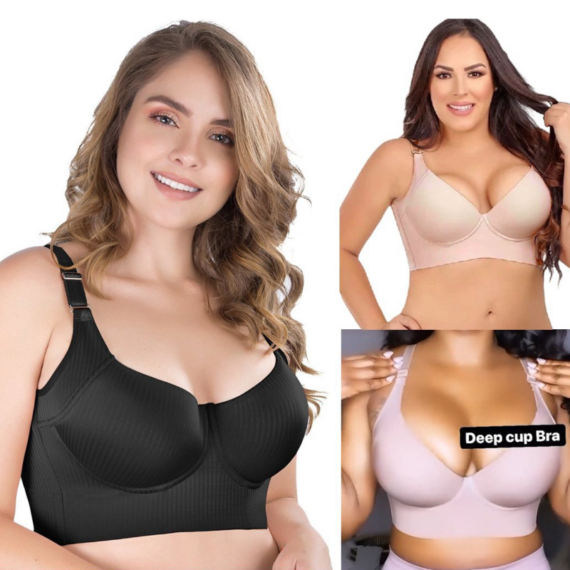 FBL DEEP CUP BRA HIDE BACK FAT WITH SHAPEWEAR INCORPORATED(BUY 1 GET 1  FREE)2Pcs Nude - Ceelic