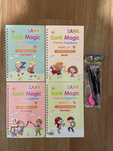 CHILDREN'S MAGIC COPYBOOKS -  SET OF 4