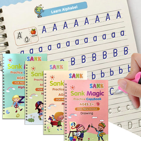 CHILDREN'S MAGIC COPYBOOKS -  SET OF 4