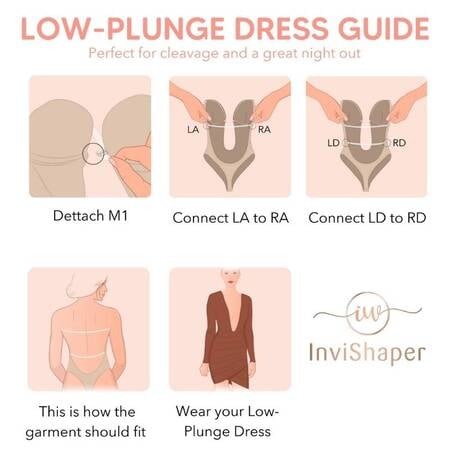 InviShaper - Plunge Backless Body Shaper Bra