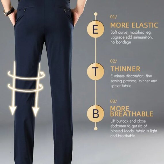 Summer Sale 49% Off - High Stretch Men's Classic Pants - Ceelic