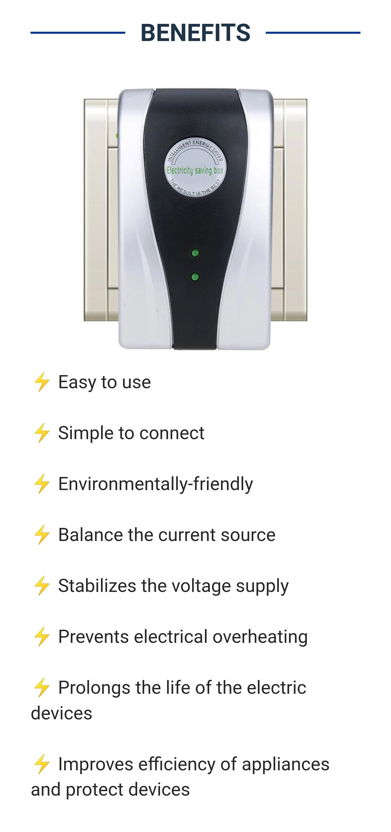 PowerSave - Energy Saver Saving Device For Household Office Market Factory