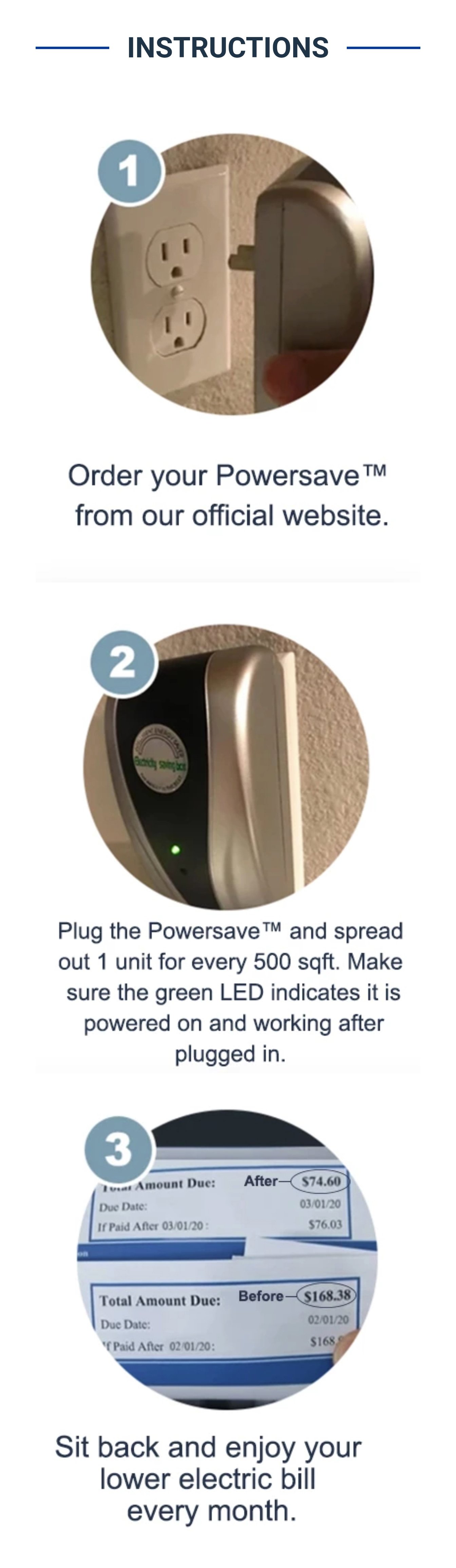 PowerSave - Energy Saver Saving Device For Household Office Market Factory