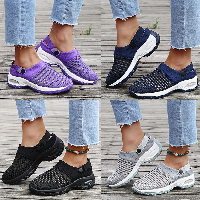 Women's Air Cushioned Slip-On Walking Shoes.