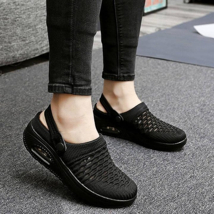 Women's Air Cushioned Slip-On Walking Shoes.