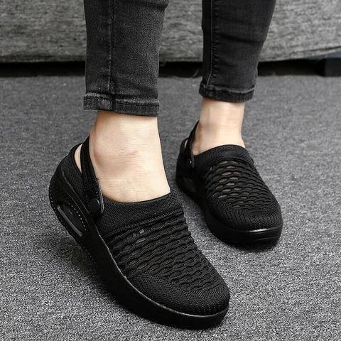 Women's Air Cushioned Slip-On Walking Shoes.