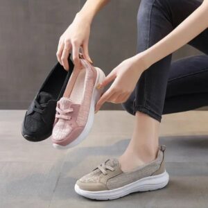 Last Day Promotion 60% OFF - Orthopedic Women's Breathable Slip On Arch Support Non-slip Shoes
